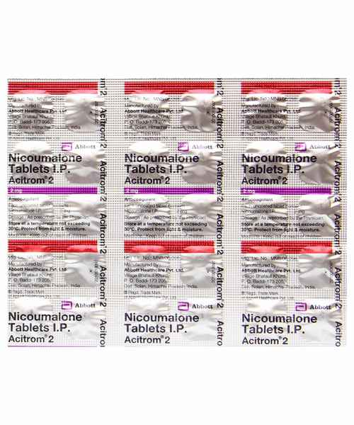 Acitrom 2mg Tab Abbott Buy Acitrom 2mg Tab Online At Best Price In India Medplusmart