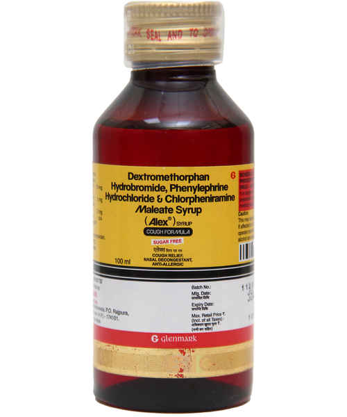 Alex Cough Formula 100ml Syp Glenmark Pharmaceuticals Ltd Buy Alex Cough Formula 100ml Syp Online At Best Price In India Medplusmart