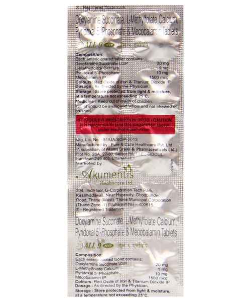 All 9 Nvp Tab Akumentis Healthcare Ltd Buy All 9 Nvp Tab Online At Best Price In India Medplusmart