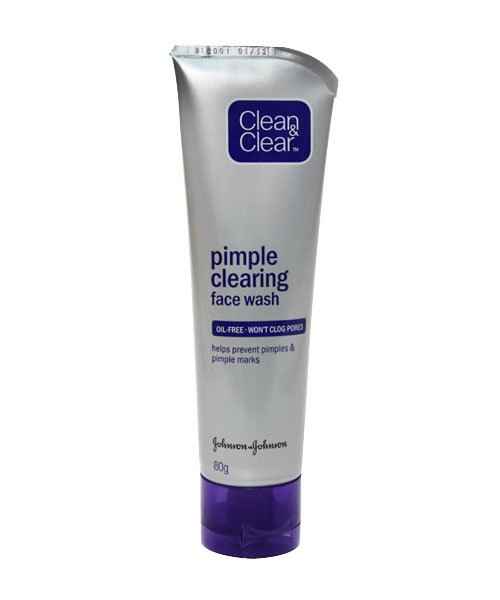 CLEAN AND CLEAR PIMPLE CLEARING FACE WASH 80ML