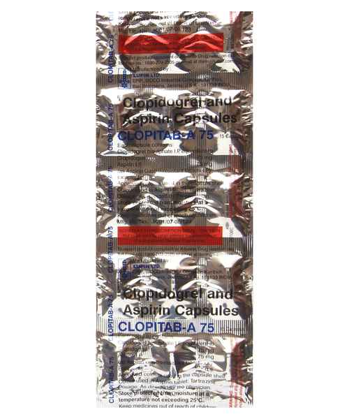 Clopitab A 75mg Cap Lupin Ltd Buy Clopitab A 75mg Cap Online At Best Price In India Medplusmart