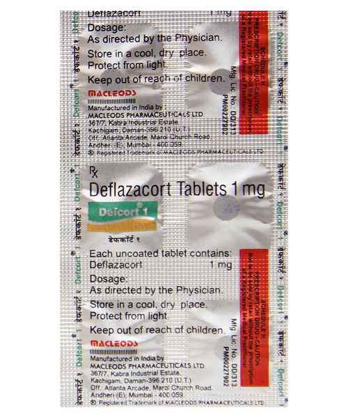 Defcort 1mg Tab Macleods Pharmaceuticals Ltd Buy Defcort 1mg Tab Online At Best Price In India Medplusmart