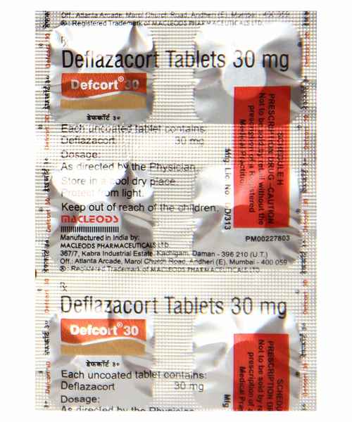 Defcort 30mg Tab Macleods Pharmaceuticals Ltd Buy Defcort 30mg Tab Online At Best Price In India Medplusmart