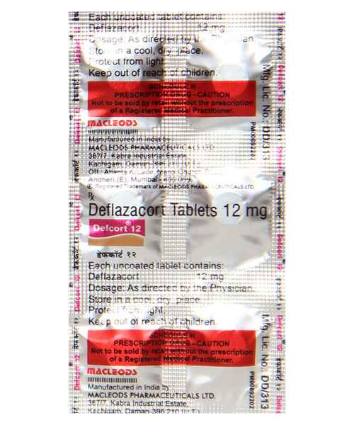 Defcort 12mg Tab Macleods Pharmaceuticals Ltd Buy Defcort 12mg Tab Online At Best Price In India Medplusmart