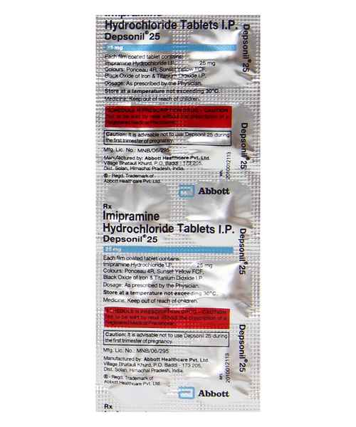 Tofranil 25 mg tab