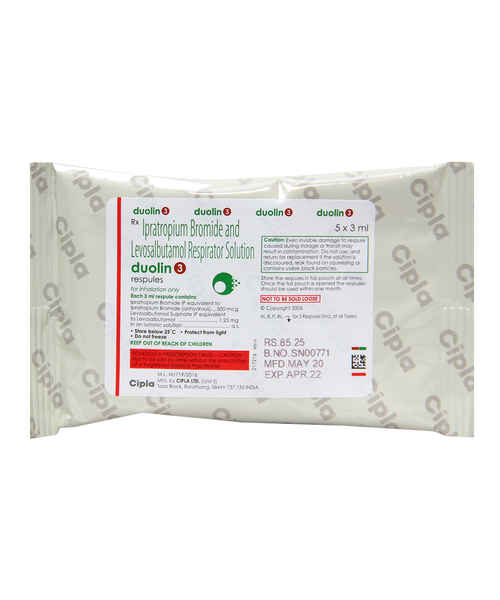 DUOLIN 3 5X3ML RESPULES ( CIPLA ) Buy DUOLIN 3 5X3ML