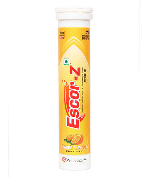 Escor Z 20s Orange Effervescent Tab Adroit Biomed Ltd Buy Escor Z 20s Orange Effervescent Tab Online At Best Price In India Medplusmart