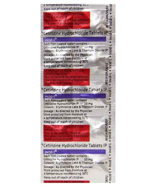 INCID L 10MG TAB ( BAYER ZYDUS PHARMA PVT LTD ) Buy INCID MedPlusMart