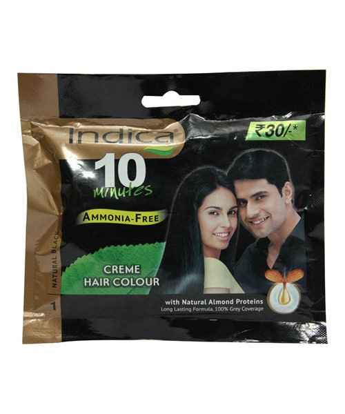 INDICA 10 MINUTES HAIR COLOR - NATURAL BLACK 20ML(CAVINKARE PVT LTD) - Buy  INDICA 10 MINUTES HAIR COLOR - NATURAL BLACK 20ML Online at best Price in  India - MedplusMart
