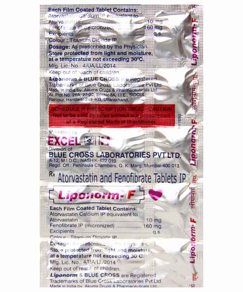 Liponorm F Tab Blue Cross Laboratories Pvt Ltd Buy Liponorm F Tab Online At Best Price In India Medplusmart