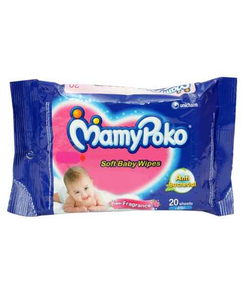 Buy MAMY POKO BABY WIPES 20S Online at best Price in India MedPlusMa
