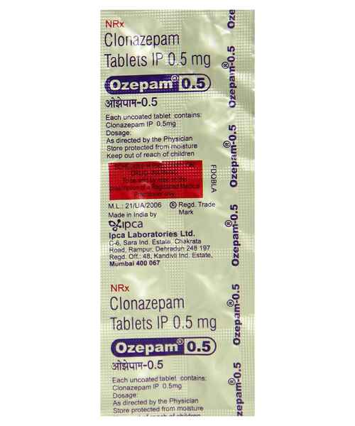 Clonazepam 0.5mg Tablet Price In India