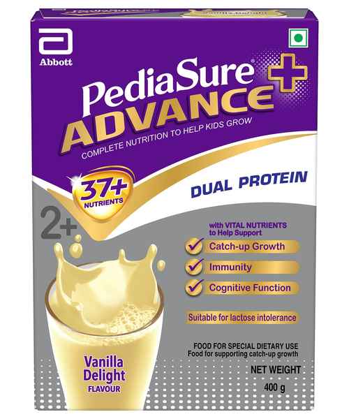 Pediasure Advance Plus Vanilla Delight 400gm Bib Abbott Nutrition Buy Pediasure Advance Plus Vanilla Delight 400gm Bib Online At Best Price In India Medplusmart