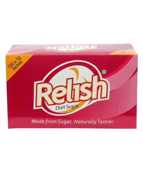 Buy Relish Diet Sugar 100S Sachet MedPlus