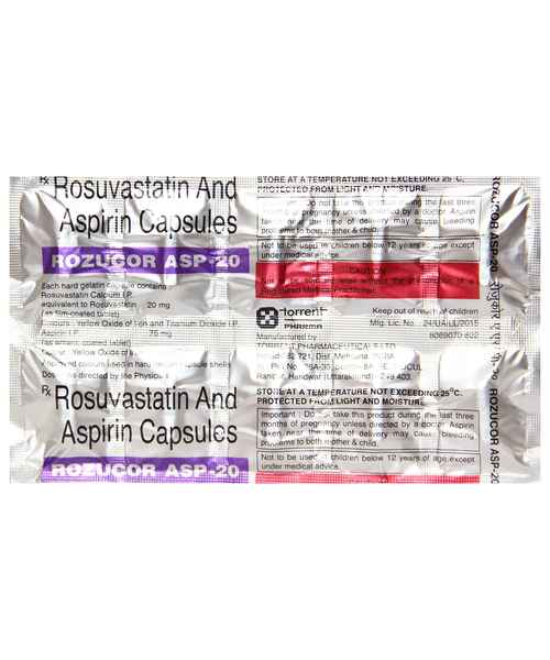 Rozucor Asp mg Cap Torrent Pharmaceuticals Ltd Buy Rozucor Asp mg Cap Online At Best Price In India Medplusmart