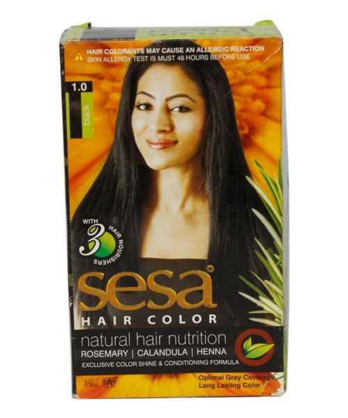 SESA HAIR COLOR BLACK 1.0/20ML ( BAN LABS ) Buy SESA HAIR COLOR BLACK