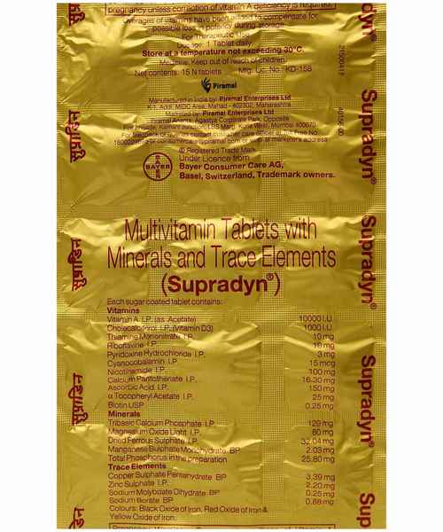 supradyn multivitamin tablet