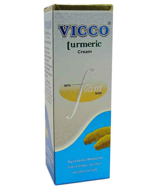 VICCO TURMERIC CREAM WITH FOAM BASE 70GM ( VICCO ) Buy VICCO TURMERIC