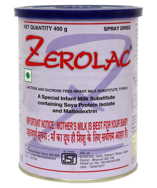 ZEROLAC INFANT FORMULA 400GM ( ZEROLAC ) - Buy ZEROLAC INFANT FORMULA