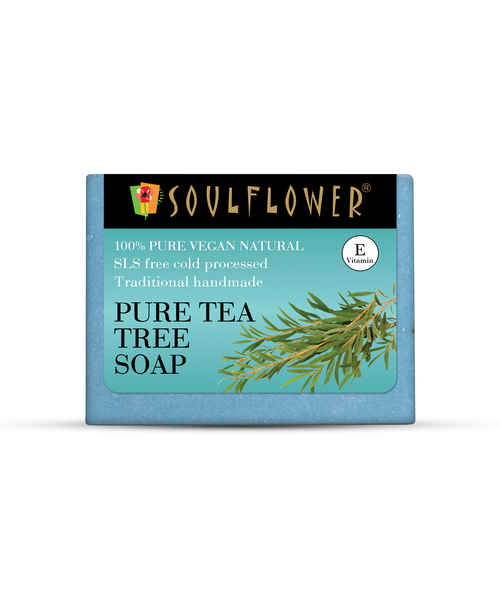 SOULFLOWER PURE TEA TREE SOAP 150GM