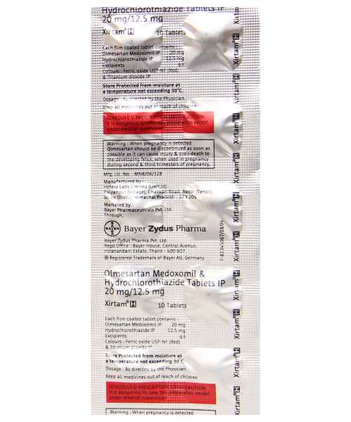 XIRTAM H 20MG TAB ( BAYER ZYDUS PHARMA PVT LTD ) Buy XIRTA MedPlusMart