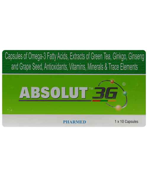 Absolut 3G 10 Capsules  Pack of 3  Amazonin Health  Personal Care