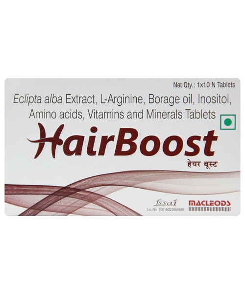 HAIRBOOST TAB(MACLEODS PHARMACEUTICALS LTD) - Buy HAIRBOOST TAB Online at  best Price in India - MedplusMart