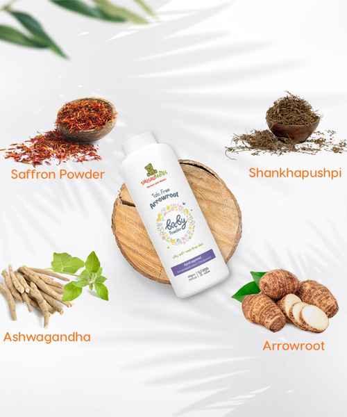 Buy shushu babies talc free arrowroot baby powder 200gm Online at best
