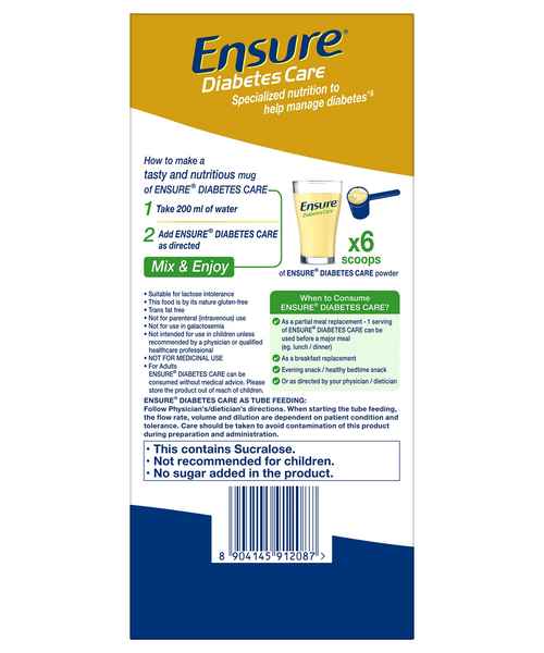 ENSURE DIABETES CARE VANILLA 1KG BIB ( ENSURE DIABETES CARE MedPlusMart