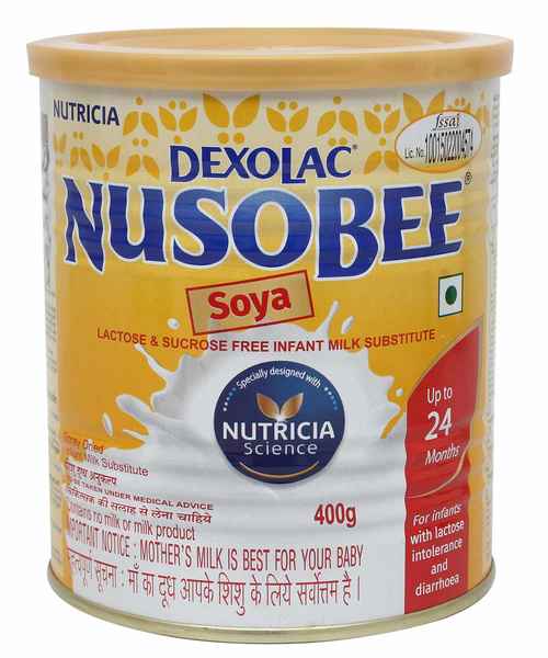 NUSOBEE SOYA 400GM TIN POWDER ( NUTRICIA INTERNATIONAL PVT L MedPlusMart