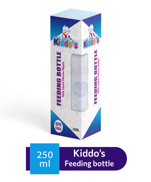 KIDDOS BPA FREE FEEDING BOTTLE 250ML