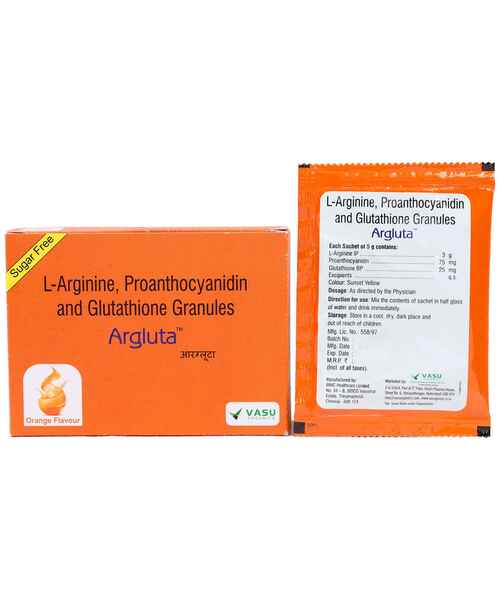 Buy Argluta Orange Flavour 5gm Sachet - MedPlus
