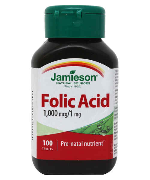 JAMIESON FOLIC ACID 1000MCG 100S TAB ( JAMIESON ) - Buy JAMIESON FOLIC