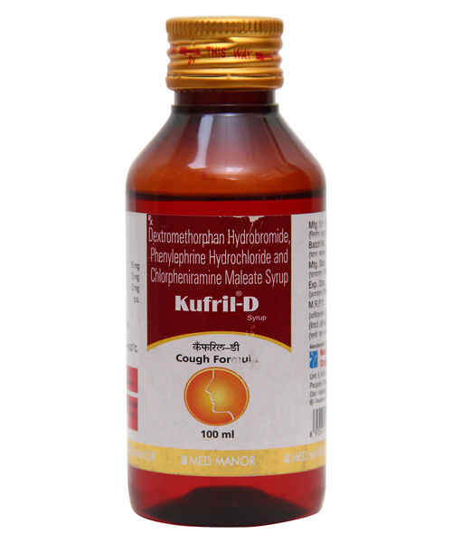KUFRIL D COUGH 100ML SYP ( MED MANOR ORGANICS PVT LTD ) Buy KUFRIL D