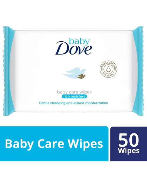BABY DOVE RICH MOISTURE BABY CARE WIPES 50S