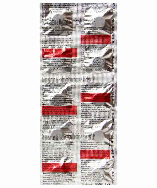 TELSITE H 80MG TAB ( SANOFI INDIA LIMITED ) - Buy TELSITE H - MedPlusMart