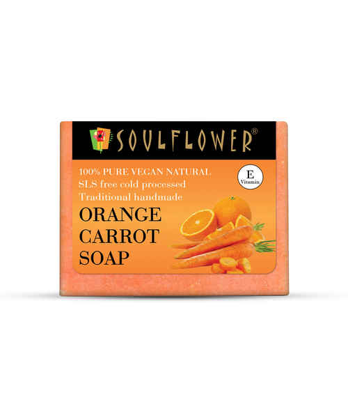 SOULFLOWER ORANGE CARROT SOAP 150GM