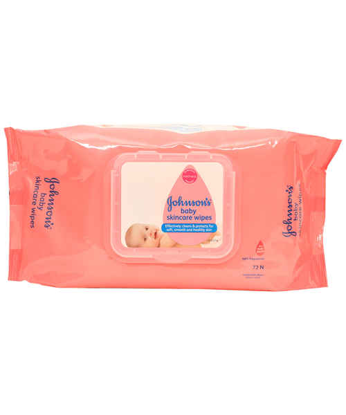JOHNSONS BABY SKINCARE WIPES 72S