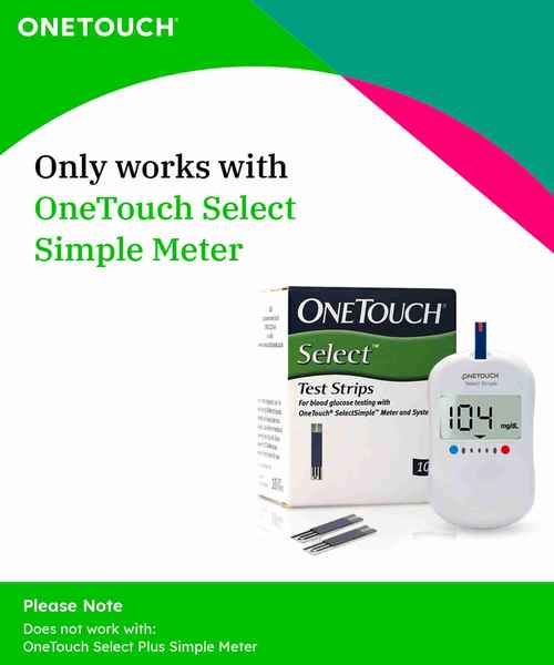 Buy OneTouch Select Plus Simple Glucometer (FREE 10 strips +