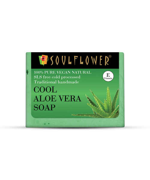 SOULFLOWER COOL ALOE VERA SOAP 150GM