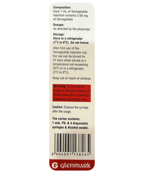 semaglutide 8mg 3ml Buy glipiq 8mg 3ml vial Online at best Price in India