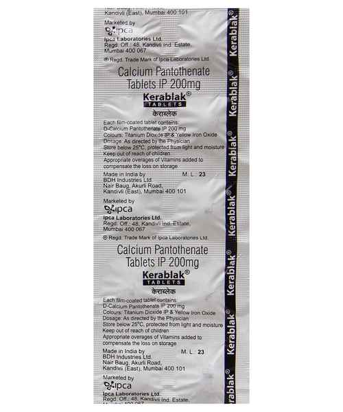 KERABLAK 200MG TAB ( IPCA LABORATORIES LTD ) Buy KERABLAK 200MG TAB