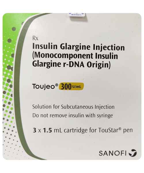 TOUJEO CARTRIDGE 300IU/ML 1.5ML INJ ( SANOFI INDIA LIMITED ) Buy TOU
