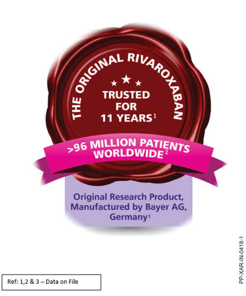 XARELTO 10MG 7S TAB ( BAYER ZYDUS PHARMA PVT LTD ) Buy XARELTO 10MG