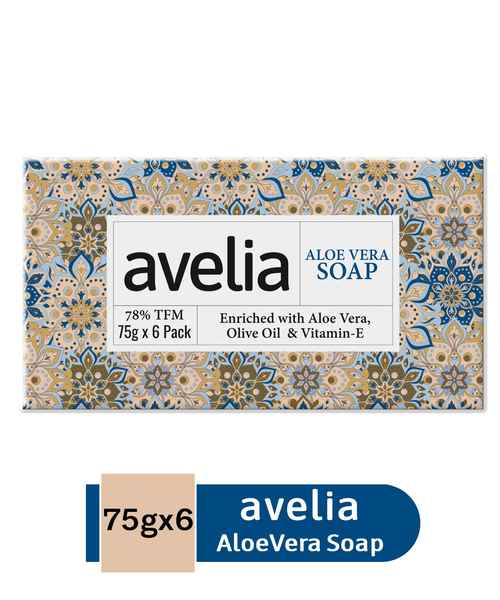 AVELIA ALOE VERA 6 X 75GM SOAP