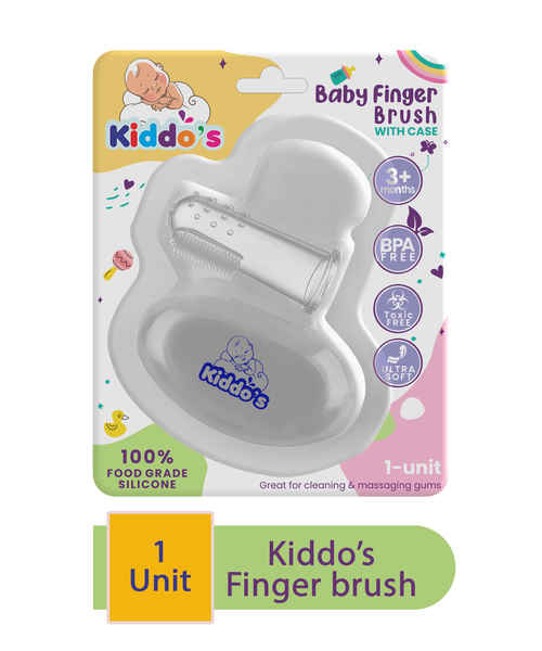 Buy kiddos baby finger brush with case Online at best Price in India