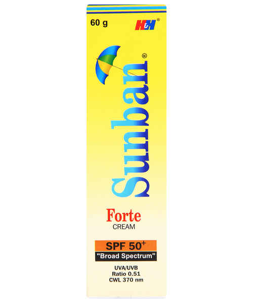 Sunban Forte Spf 50 60gm Cream Hegde And Hegde Pharmaceutica Llp