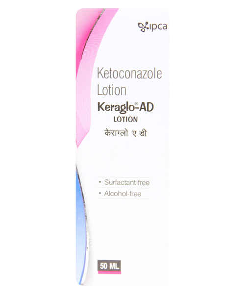 KERAGLO AD 50ML LOTION ( IPCA LABORATORIES LTD ) Buy KERAGLO AD 50ML