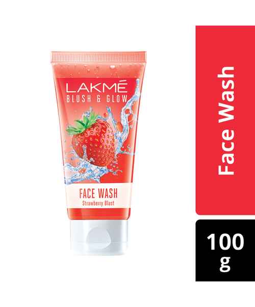 LAKME BLUSH AND GLOW STRAWBERRY GEL FACE WASH 100GM