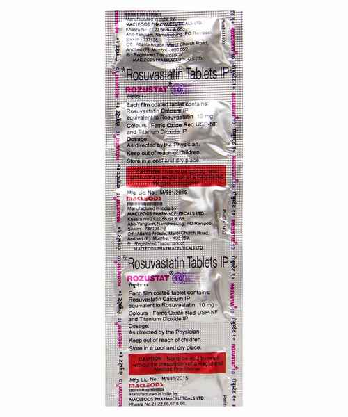 ROZUSTAT 10MG TAB ( MACLEODS PHARMACEUTICALS LTD ) - Buy ROZUSTAT 10MG